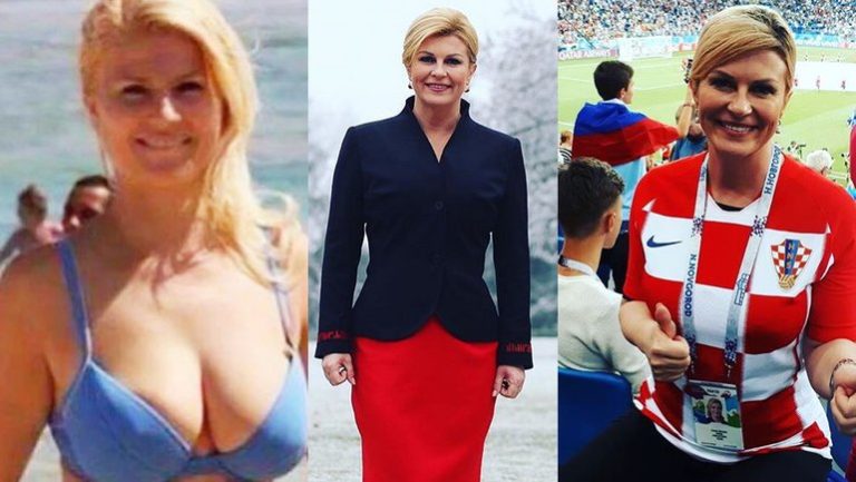 Президент Хорватии НЕВЕРОЯТНА! Прилетела на игру с Данией эконом-классом. Надела футболку сборной и сидела на трибунах с простыми фанатами! (ВИДЕО)