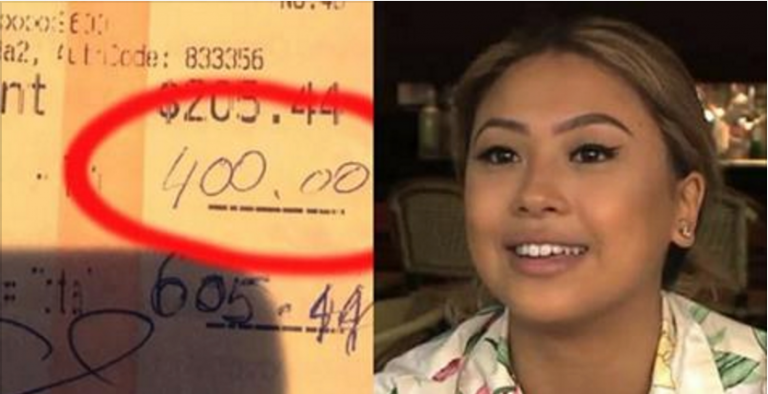 Подружжя залишило 21-річній офіціантці 400 доларів чайових. Ось що сталося коли вона повернулася на наступний день…