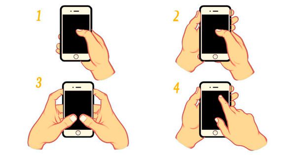 Ось цікавий тест, який покаже вашу справжню особистість на основі того, як ви тримаєте свій телефон!