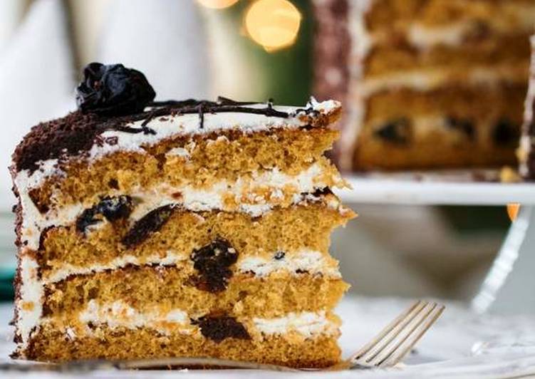 Медовий торт на кефірі! Солодкий домашній десерт стане відмінною прикрасою вашого столу!