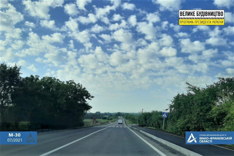 За 2021 рік на Франківщині введено в експлуатацію 180 км доріг