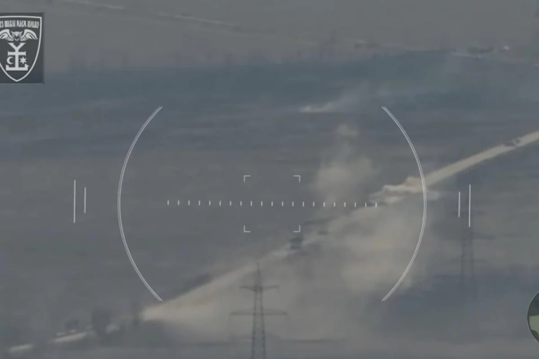 ЗСУ розгромили колону бронетехніки росіян у Донецькій області (відео)
